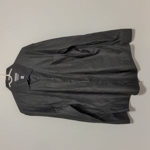 💰3 for $15💰 Van Heusen Sz 34/35 17.5 Neck Fitted Pique Black Dress Shirt